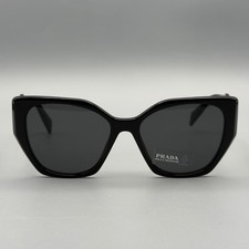Prada PR 19ZS 1AB5S0 Sunglasses Black Dark Grey Lens 55 17 145 3N