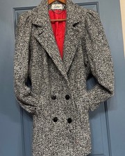 n*o様 Euro Vintage Tweed Coat Double Brea Tweed Vintage Coats, Jackets & Vests for Women for sale - eBay