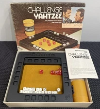 1974 Challenge Yahtzee Game by E.S. Lowe Complete in Great Condition