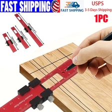 Woodworking Scriber Gauge - Aluminum Alloy Sliding Marking Gauge T-Square Ruler