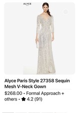 Alyce designs beaded dress
