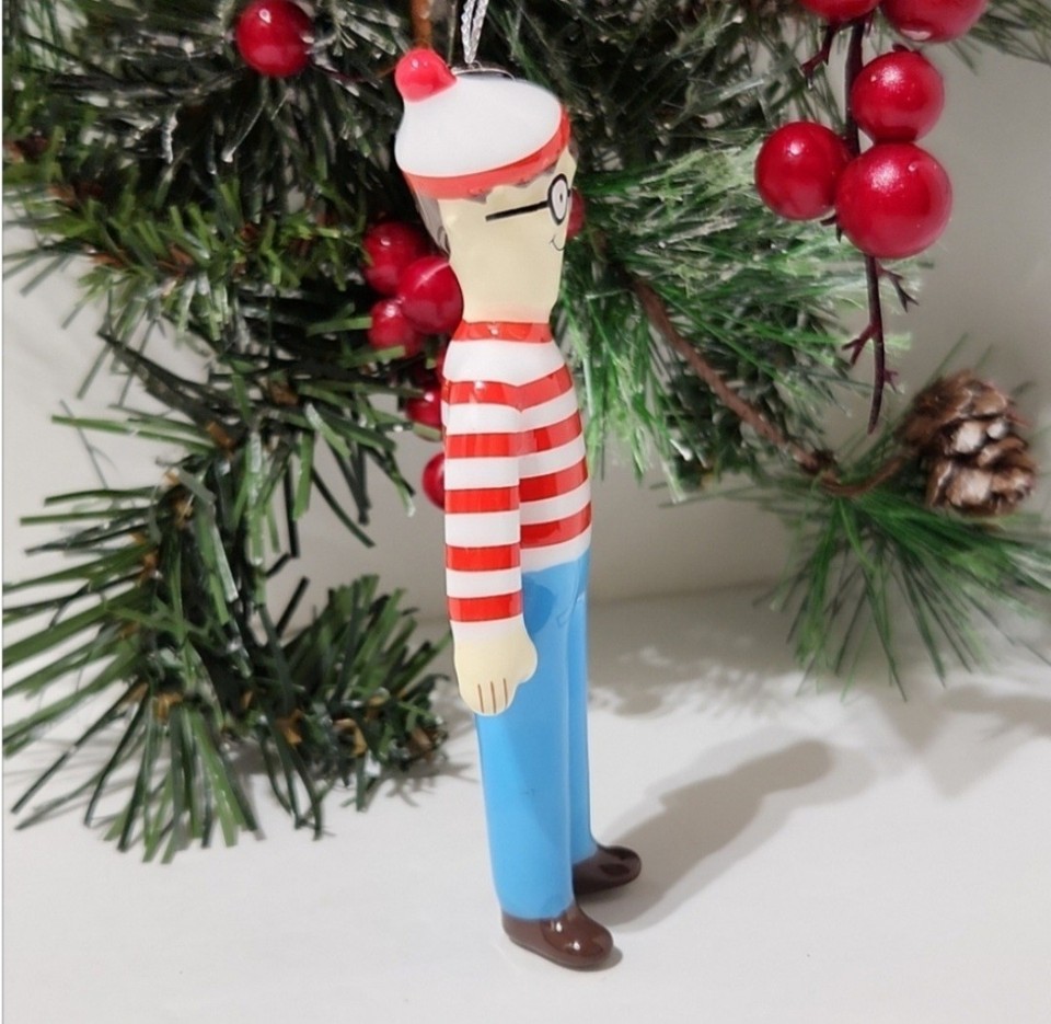 Where's Waldo Decoupage Christmas Tree Ornament eBay