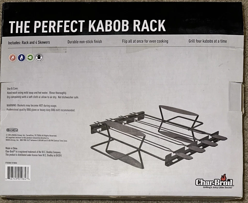 Char-Broil Kabob Rack 4 Skewers - Image 2 of 2