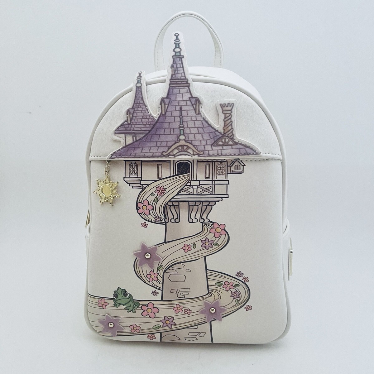 Loungefly Disney Tangled Tower White Rapunzel Pascal Mini Backpack