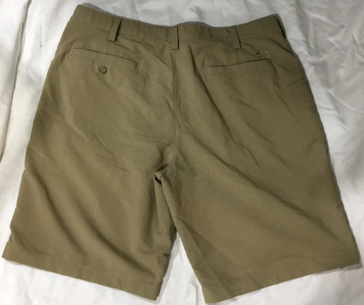 Under Armour Khaki Leaderboard 1236343 Golf Shorts Men Sz 40 eBay
