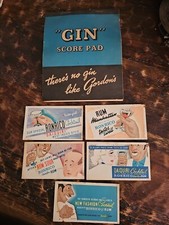 Vintage Cocktail Advertising Ephemera Gin And...