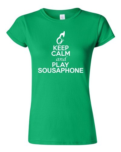 City Shirts Junior Keep Calm And Play Sousaphone Music Lover DT T-Shirt Tee - Picture 3 of 7