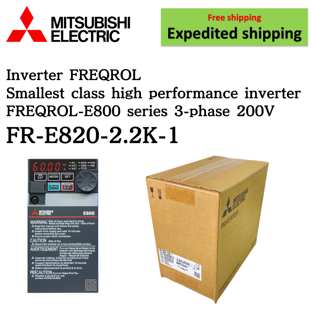 Mitsubishi FR-E820-2.2K-1 Frequency Inverter 3-phase 200V Mitsubishi FR-E820-2.2K-1 Frequency Inverter 3-phase 200V