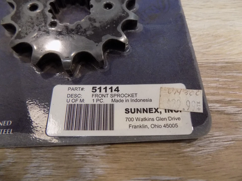 全新 SUNSTAR FRONT SPROCKET / 14T / 51114 — 第 2/2 张图片