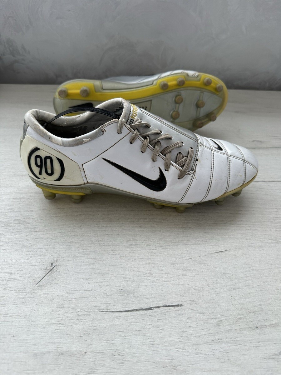 Nike Total 90 Air Zoom FG White Football Cleats Mens Soccer Boots