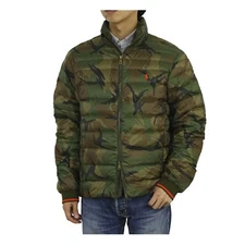Polo Ralph Lauren Packable Down Coat Jacket - Camouflage w/ Orange