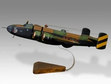 Handley Page Halifax III 158 Squadron RAF Desk Wood Airplane Model Small 1/100