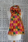 Colourful phulkari chiffon chunni shawl dupatta Bollywood Indian SKU19045