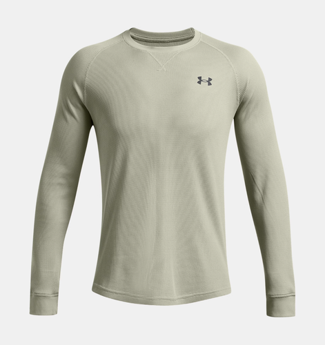 Under Armour UA Waffle Crew Long Sleeve Shirt Size Men's Medium 1302355-504 NWT - Picture 3 of 4