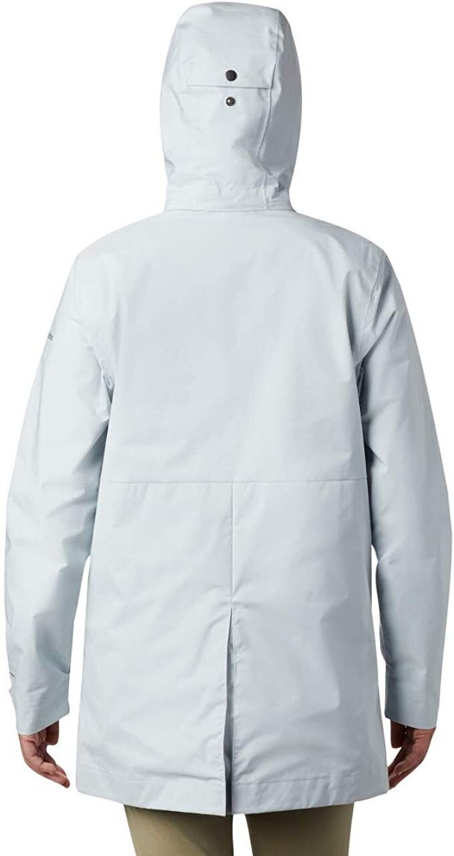 Columbia NEW Womens Size Small East Park Mackintosh Jacket Gray Hood  Waterproof