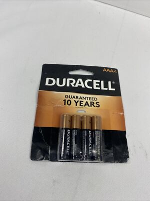 DURACELL - CopperTop AAA Alkaline Batteries - 4 Batteries