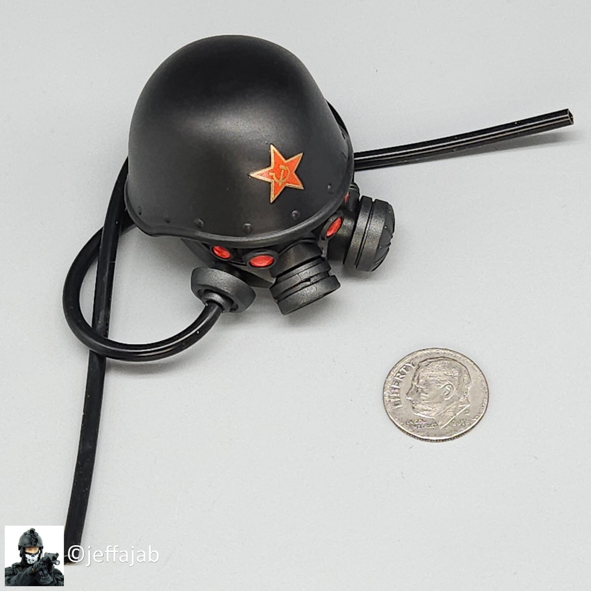 1:6 Flagset Soviet Red Alert Mobilize Troops Helmet w/ Gas 1:6 Flagset Soviet Red Alert Mobilize Troops Helmet w/ Gas