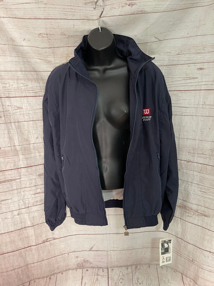 Wilson Women’s Dark Blue Full Zip Wind Breaker Jacket Size M - Image 4 of 4