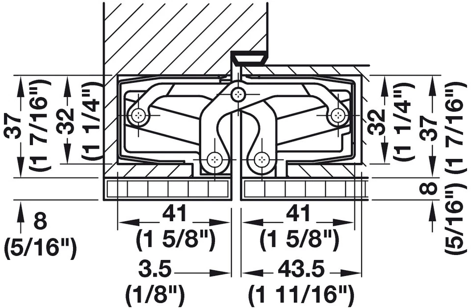 Oggetto Banda Tectus Te 540 3D A8 Simonswerk Cerniere per Porta Nastro 100 KG - Immagine 3 di 4