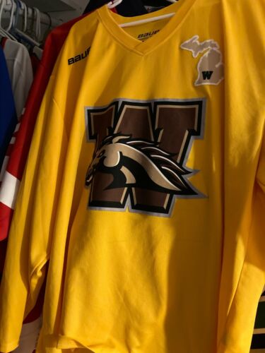 NCHC WESTERN MICHIGAN UNIVERSITY GAME WORN PRACTICE JERSEY WITH SOCKS - Picture 1 of 2