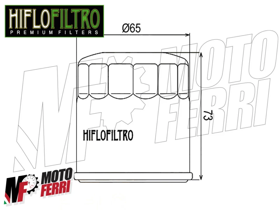 MF1671 - Filtro de aceite Hiflo HF303 Honda CB 750 Hornet CBR RR 600 1000 Shadow Foto 2 de 3
