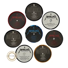 Metallica Vinyl Record Label Coasters (Set of 8) (Pop-Up Store Exclusive)