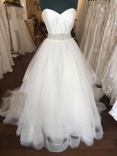 Justin Alexander 10 Tulle Silk Dress Wedding Bridal Formal Ball Gown 8779 1,599