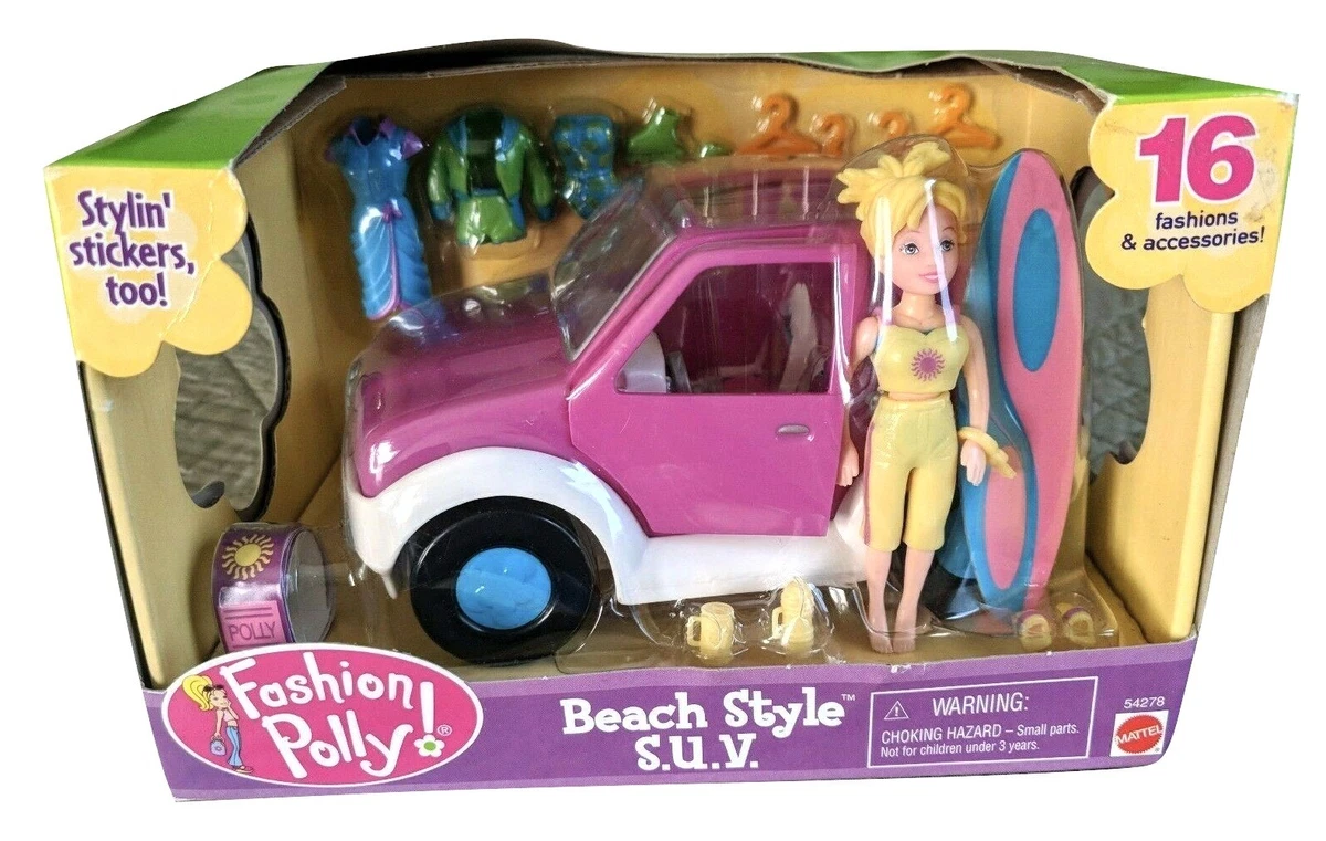 Polly Pocket - 2004 Fashion Beach Game, Brand New -Opened Box