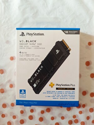 WD_BLACK SN850P NVMe  Mit Heatsink  PC+PS5 Konsolen 4 TB SSD Schwarz NEU