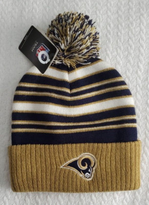 NEW ERA NFL (Las Angeles Rams) KIDS Knit BLUE/GOLD/WHITE Boggin Hat
