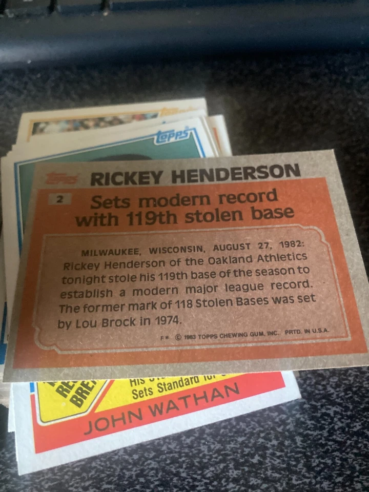 1983 TOPPS BASEBALL CARDS PART2 (401-792) YOU PICK! - Image 2 of 2