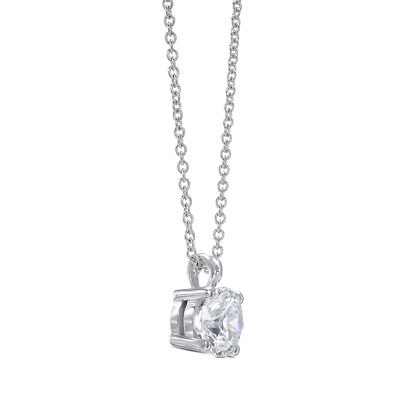 IGI Diamant Anhänger VVS2 F Rundschliff 2 ctw Lab Created 14k Weißgold Spezial