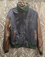 Vintage Washington, D.C. Hard Rock Cafe Leather And Wool Varsity Jacket Size L
