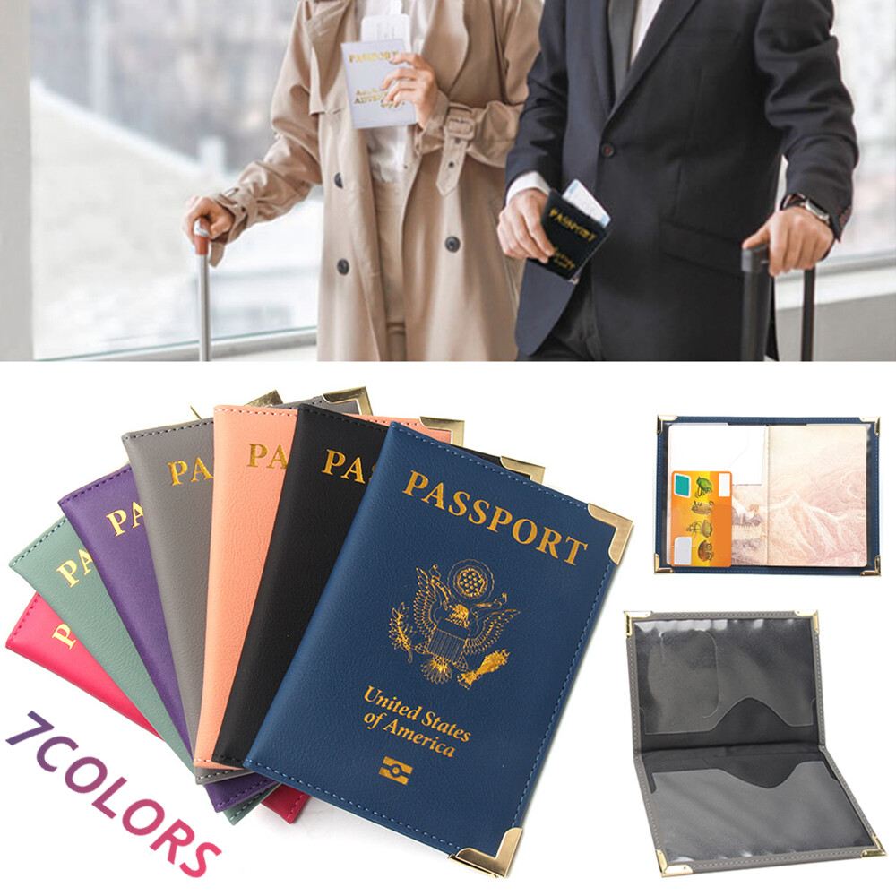 Lightweight PU Passport Holder with Clip for Travel-image