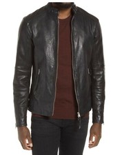 ALLSAINTS Cora Leather Jacket Size M  RETAIL 649 BLACK