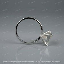 2Ct Princess Cut Lab Created Diamond Engagement Women Ring 14K White Gold Plated