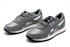 REEBOK CLASSIC NYLON RUNNING SHOE FV1594 PLATINUM/BLUE MENS SNEAKER