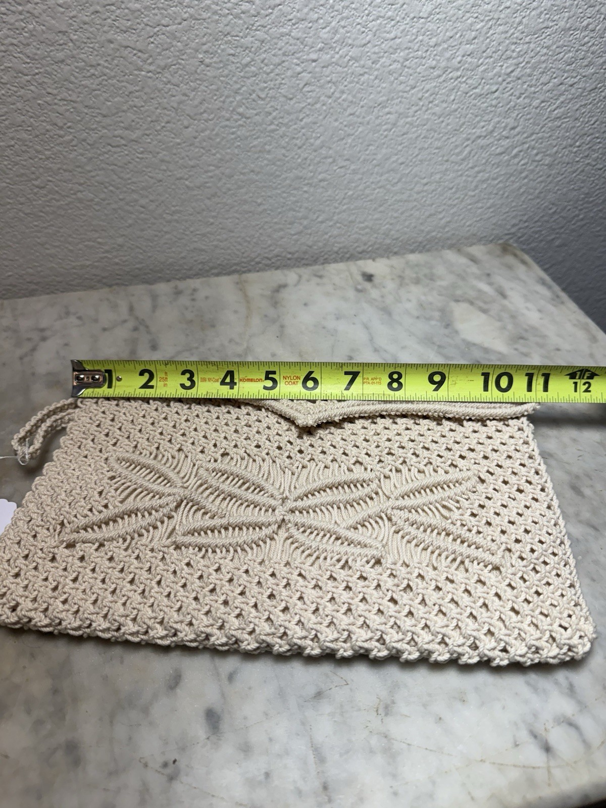 Vintage Macrame Hand Bag - image 5