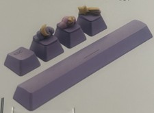North Figural Key Cap 5 Pack Keyboard Keycap, Purple: Stars, Moon, Rainbow