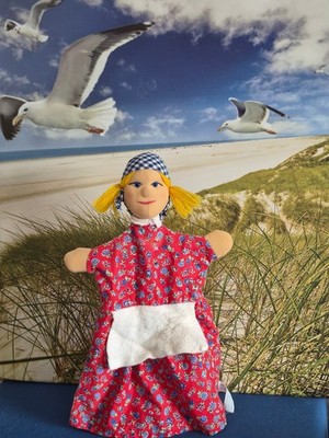 Handpuppe Gretel/Mädchen von Kersa Künstlerpuppen ca. 35 cm groß