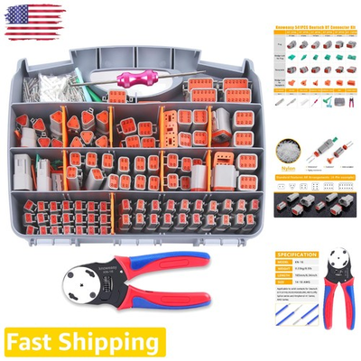 #ad #ad Professional 540pc DT Connectors KN16 Crimper PA66 Nylon Tin Bronze $314.99