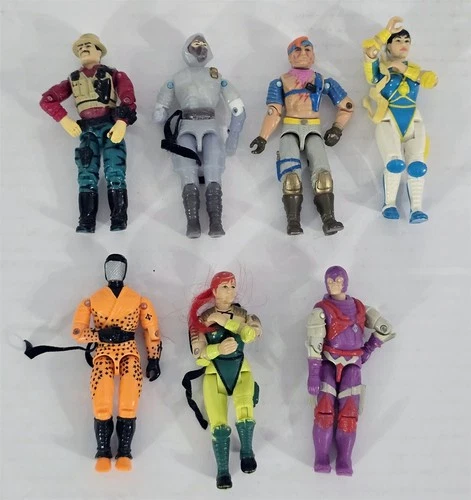 X-967 VINTAGE 1980/90'S HASBRO GI JOE FIGURES ZANDAR SCARLETT ETC