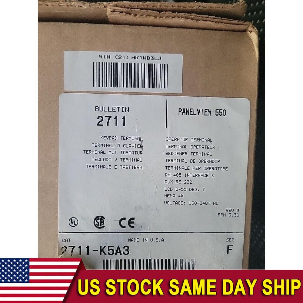 Allen Bradley 2711-K5A3 PanelView 500 100-240VAC 50/60Hz 36VA US Free Tax