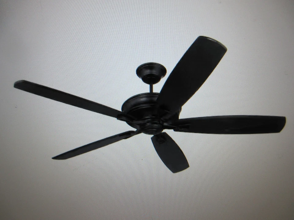 CRAFTMADE Santori 60 in. 6-Speed Reversible Flat Black Finish Ceiling Fan - Image 2 of 4