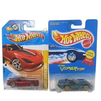 2 Hot Wheels 2013 Dodge Viper SRT & Rt/10 DieCast Cars New Sealed #D18