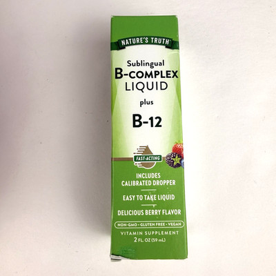 Natures Truth Sublingual B-Complex Liquid with B-12 2fl oz