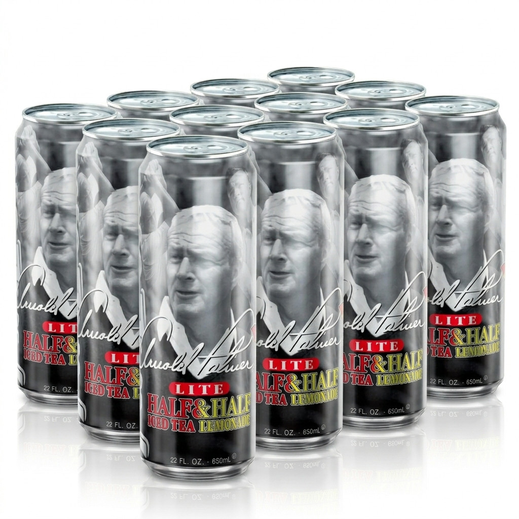 24x Cans AriZona Arnold Palmer Half & Half Lite Iced Tea Lemonade 22oz Big Can