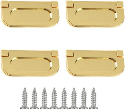 4PCS Flush Ring Pull Zinc Alloy Cabinet Drawer Pull Handle,Stainless Steel Pull 