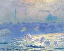 Claude Monet - Waterloo Bridge Fine Art Giclee Print | 8x10 | 11x14 | 16x20