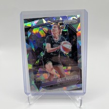 2025 Panini Prizm WNBA #97 Kate Martin Silver Cracked Ice Prizm Valkyries 